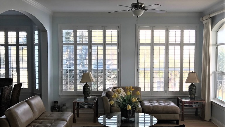 Charlotte family room shutters